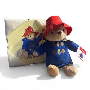 Paddington Bear NWT Plush Toy and 10 inch Art Traveling Portrait Bundle